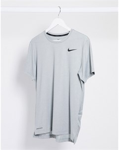 Серая футболка hyper dry Nike training