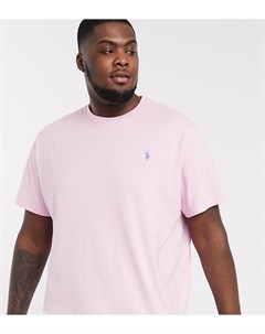 Розовая футболка с логотипом Big Tall Polo ralph lauren