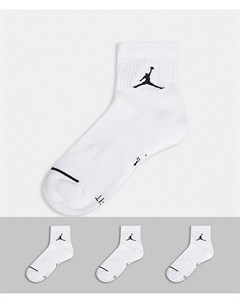 Набор из 3 пар белых носков с логотипом Nike Jumpman Jordan