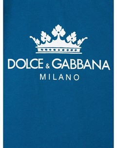 Короткий комбинезон с логотипом Dolce & gabbana kids