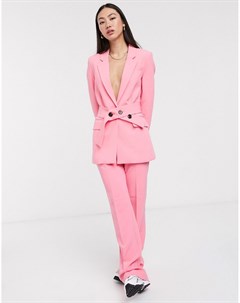 Розовые расклешенные брюки от комплекта Inwear