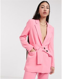 Розовый пиджак с поясом от комплекта Inwear