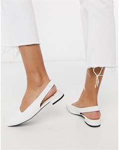 Белые кожаные туфли с эффектом крокодиловой кожи и квадратным носком Vagabond
