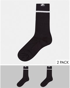 2 пары черных носков Essential Nike