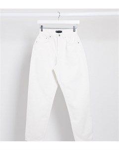 Белые свободные джинсы в винтажном стиле с завышенной талией ASOS DESIGN Petite Asos petite