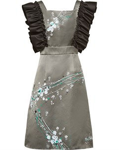 Платье с эффектом разбрызганной краски Miu miu