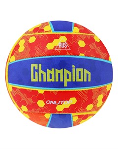 Мяч волейбольный champion размер 5 18 панелей pvc машинная сшивка 260 г Onlitop