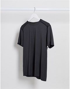 Черная футболка для бега из переработанного полиэстера SPORT New look