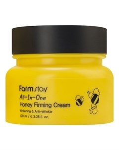 Крем All In One Honey Firming Cream Укрепляющий для Лица с Экстрактом Меда 100 мл Farmstay