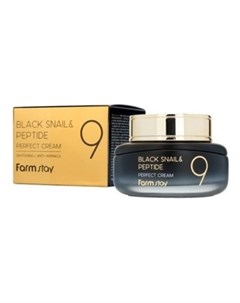 Крем Black Snail Peptide9 Perfect Cream Омолаживающий для Лица с Комплексом из 9 Пептидов 55 мл Farmstay