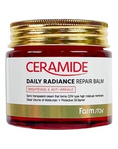 Крем Бальзам Ceramide Daily Radiance Repair Balm Укрепляющий для Лица c Керамидами 80г Farmstay