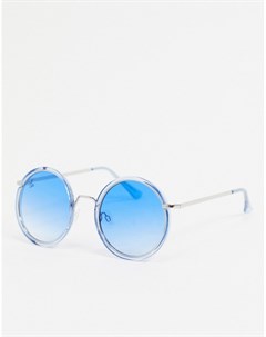 Круглые солнцезащитные очки с голубыми стеклами Jeepers peepers