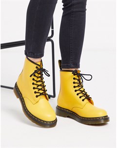 Желтые кожаные ботинки 1460 Dr. martens