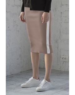 Трикотажная юбка с контрастной отделкой Vassa&co