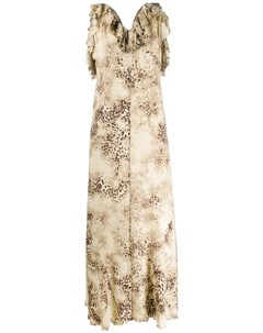 Длинное платье 2000 х годов с леопардовым принтом A.n.g.e.l.o. vintage cult
