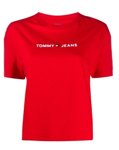 Укороченная футболка с логотипом Tommy jeans