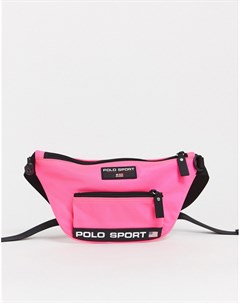Розовая поясная сумка Polo ralph lauren