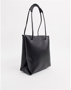 Черная сумка тоут на плечо Asos design