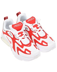 Красно белые кроссовки Air Max 200 детское Nike