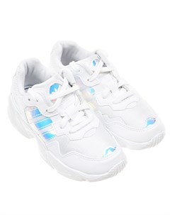 Белые кроссовки Yung 96 детские Adidas