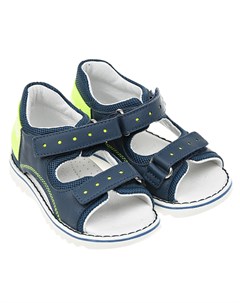 Синие сандалии с неоновой отделкой детские Walkey