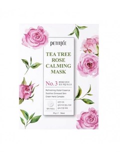 Маска Tea Tree Rose Calming Mask Успокаивающая для Лица с Экстрактом Чайного Дерева и Розы 30г Petitfee