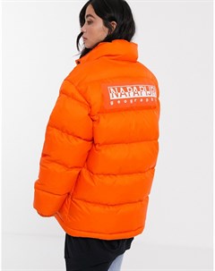 Оранжевая дутая куртка Ari Napapijri