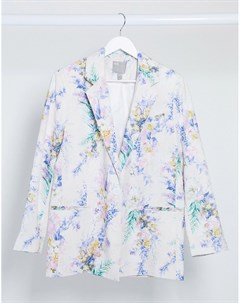 Пиджак в винтажном стиле с цветочным принтом Asos design