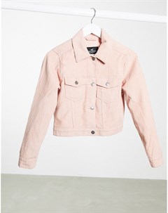 Розовая вельветовая куртка Hollister