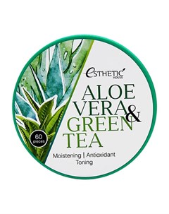 Гидрогелевые патчи для глаз Aloe Vera Green Tea 60 шт Esthetic house
