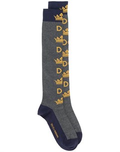 Носки вязки интарсия с логотипом Dolce&gabbana