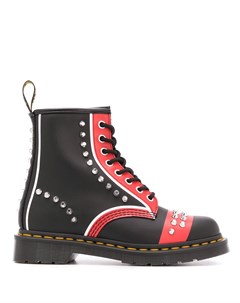 Ботильоны на шнуровке с заклепками Dr. martens