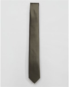 Оливковый однотонный галстук Gianni feraud