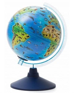 Глобус Зоогеографический Детский батарейки Классик Евро Ве012100249 21 см Globen