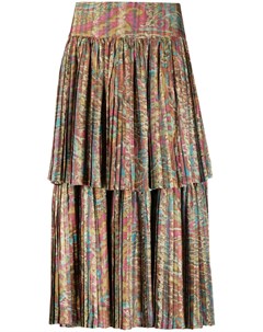 Плиссированная юбка 1990 х годов с абстрактным принтом A.n.g.e.l.o. vintage cult