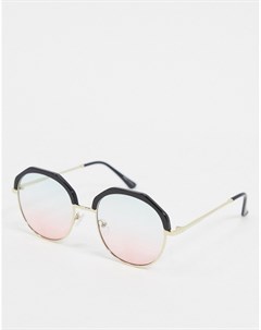 Солнцезащитные очки с эффектом деграде в массивной оправе Vero moda