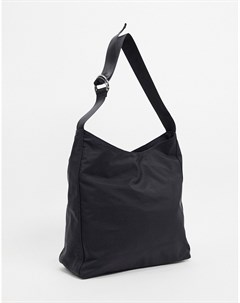 Черная большая сумка тоут в спортивном стиле Asos design