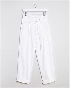 Белые джинсы с присборенной талией Polo ralph lauren