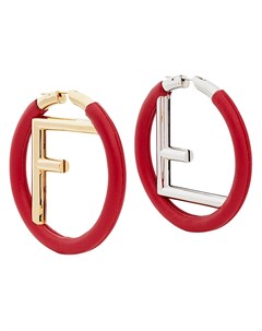 Круглые серьги с логотипом Fendi