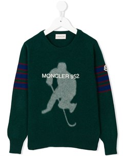 Вязаный свитер с контрастными полосками Moncler kids