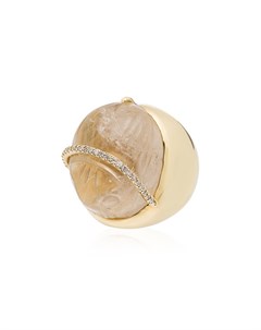 Золотое кольцо с бриллиантами и кварцем Kimberly mcdonald