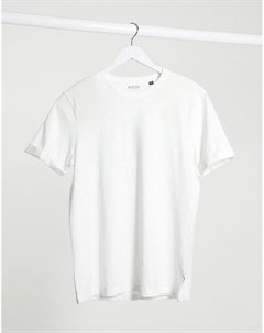 Белая меланжевая футболка из органического хлопка Burton menswear