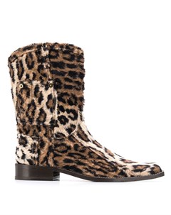 Ботинки с леопардовым принтом Martine rose