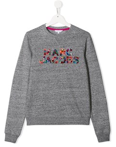 Свитер с декорированным логотипом Little marc jacobs