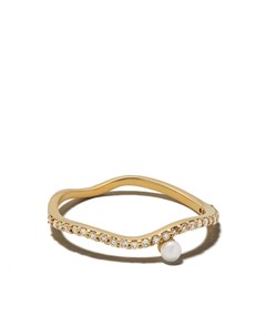 Золотое кольцо с бриллиантами и жемчугом Ileana makri
