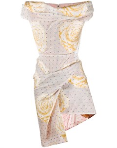 Драпированное платье с цветочным принтом Vivienne westwood