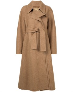 Длинное пальто с поясом System