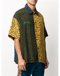 Рубашка с леопардовым принтом и короткими рукавами Just don