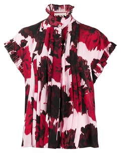 Рубашка с оборками и цветочным принтом Alexandre vauthier