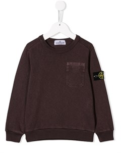 Свитер из джерси с логотипом Stone island junior